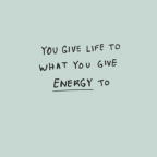 You give